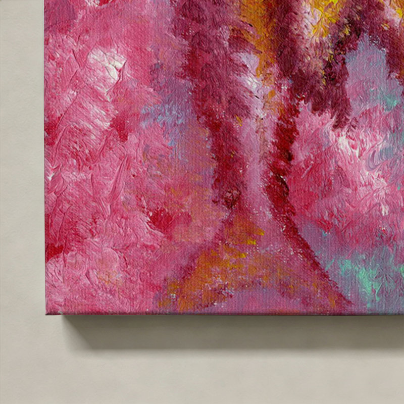 Tableau sur toile Papillon cramoisi, H 14 po x l 11 po, Gallery Wrapped