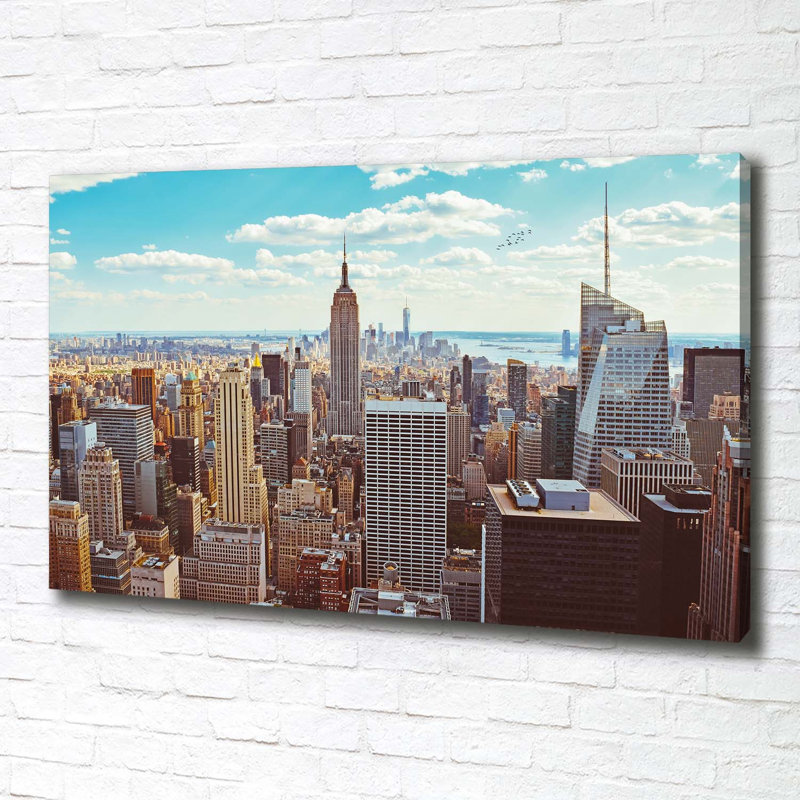 New York Bird Flight - No Frame Print on Canvas