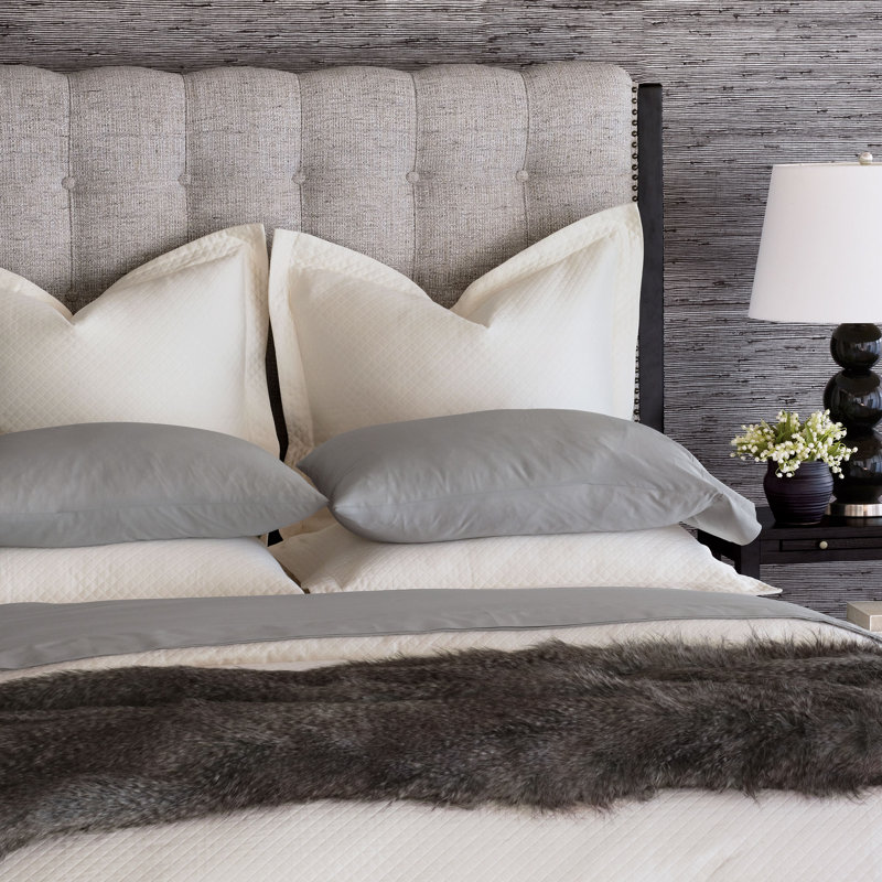 Deluca Egyptian Cotton Sateen, Standard Pillowcase, Dove
