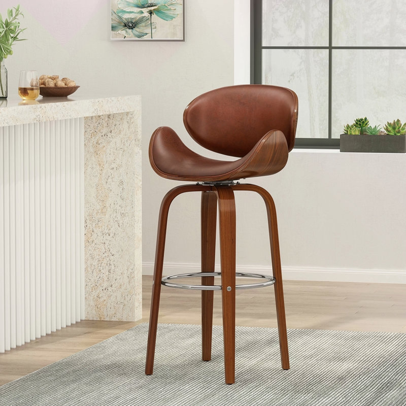 Tabouret tournant 30 "Mid-Century