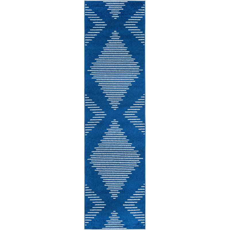 Geometric Indoor Rug, Runner 2'7" x 10'
