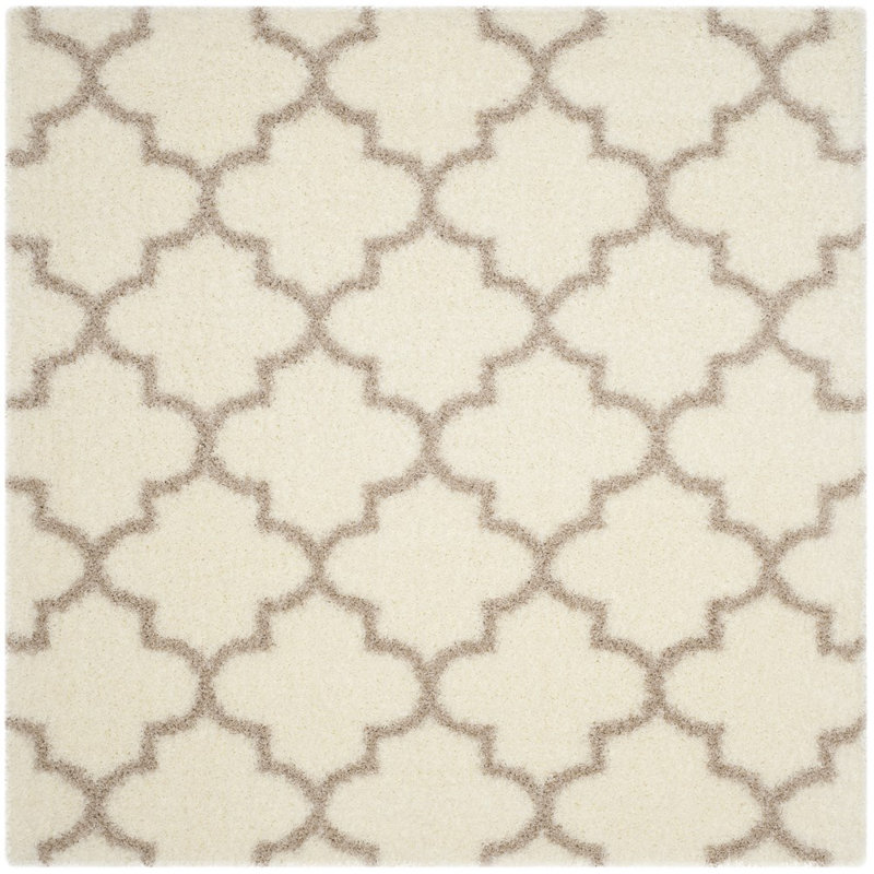Bertl Sgm-Montreal Shag Performance Geometric Rug, Square 6'7"
