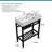 Freestanding Utility Sink Ceramic Rectangular Console Bathroom Sink Wall-mount Bathroom Basin with One Faucet Hole,Washboard,Stainless Steel Bracket-123705431-123705430