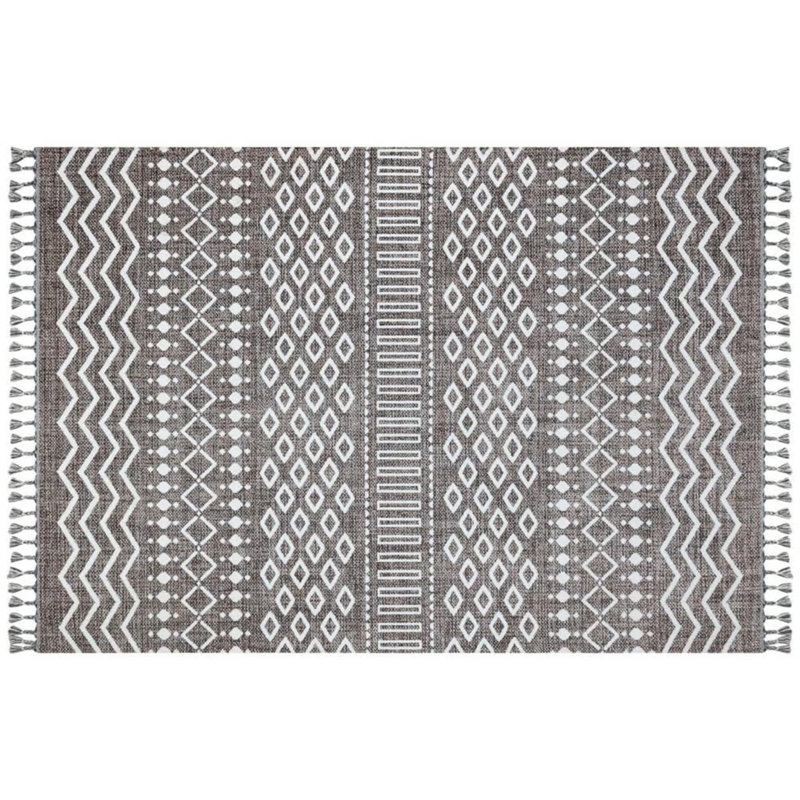 Tapis en coton Soyam, Rectangle 2 pi 7 po x 4 pi 11 po