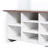 Hall Tree with 6 Hooks, Practical Walnut Entryway Bench with Adjustable Shelves-863387150