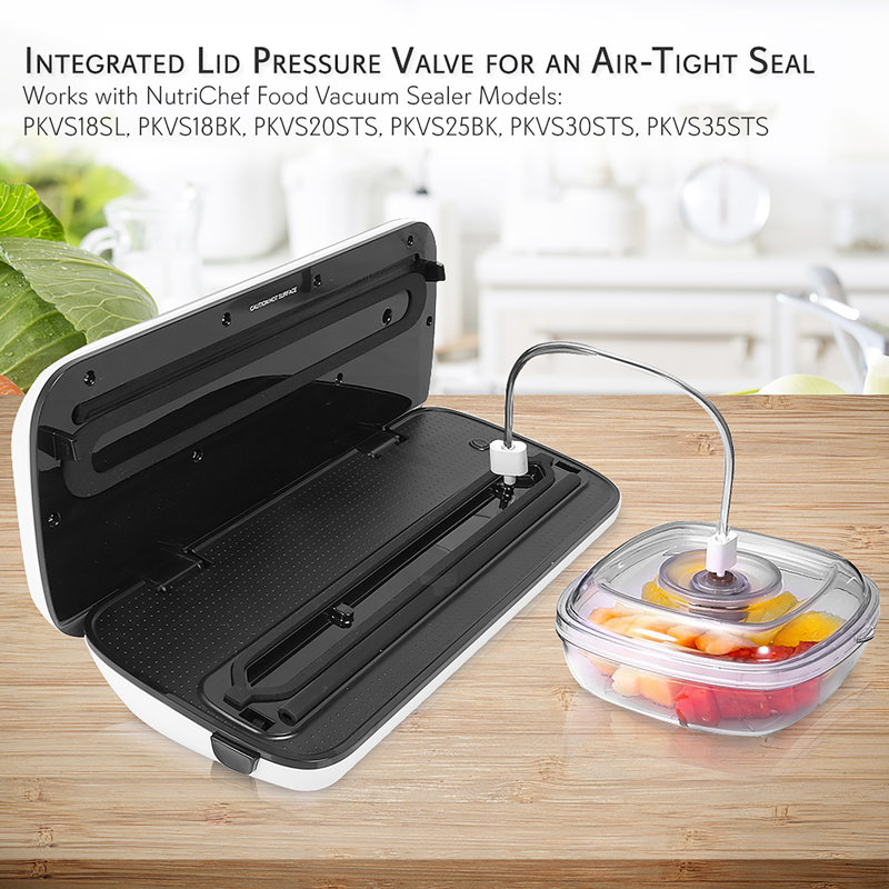 Contenant hermétique NutriChef, H 3,31 po x L 7,87 po x P 7,63 po