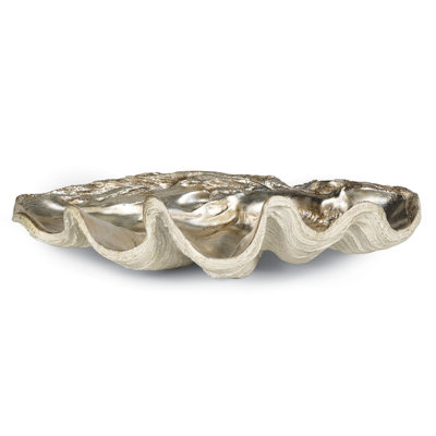 Grand bol de palourdes (feuille d'argent ambrée)