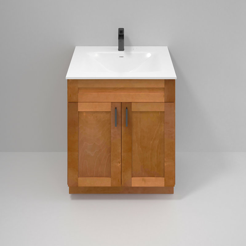 Meuble-lavabo simple 30 po en érable Shaker
