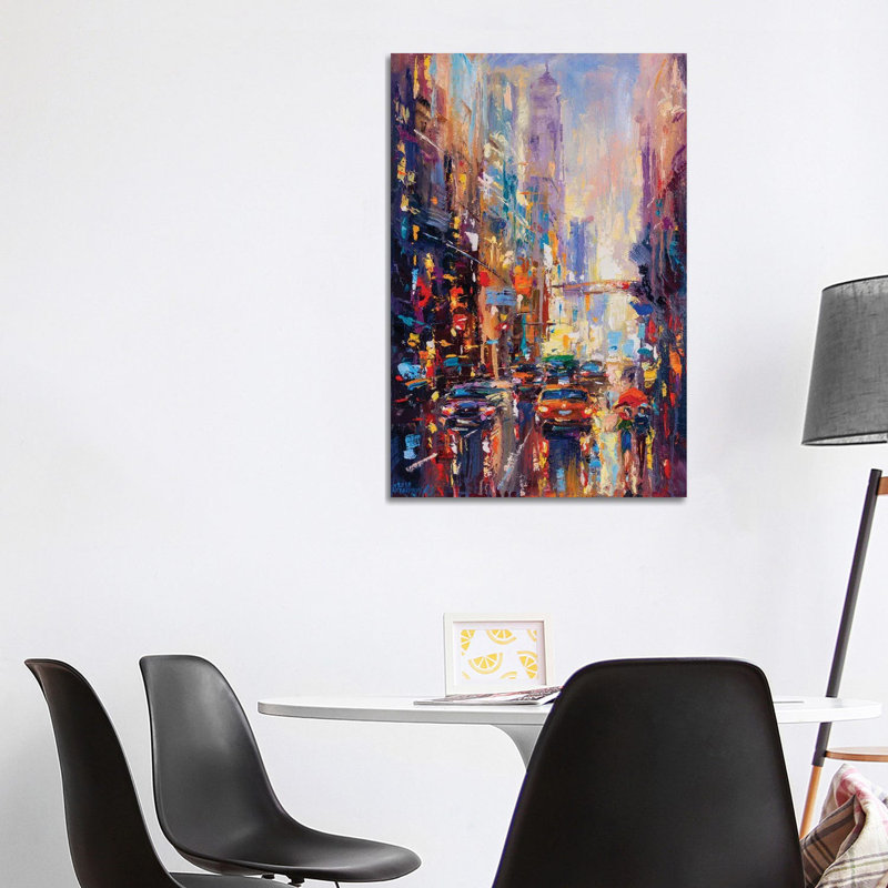Abstract Cityscape (New York) II by Andrej Ostapchuk - Wrapped Canvas Gallery-Wrapped Canvas Giclée