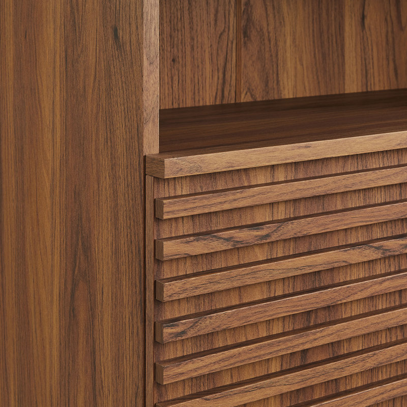 Render Freestanding Bathroom Storage Cabinet, Walnut
