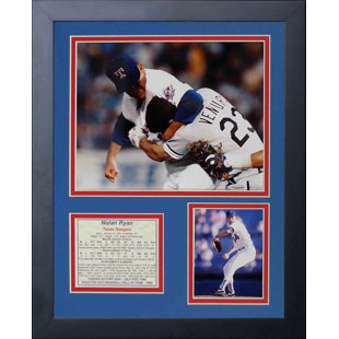 Souvenirs encadrée nolan ryan combat
