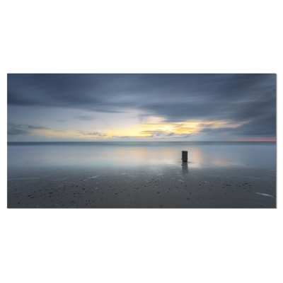 «Stormy and Dark Sea Sunset», reproduction de photo sur toile tendue