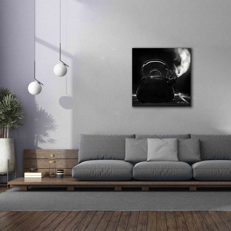 «Tea Time II» par Lori Deiter, art mural sur toile, H 37 po x l 37 po x P 1,5 po