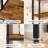 4-Tier Printer Stand with Outlet, Adjustable Shelf & Anti-Tip Kit, Large Storage Organizer, Tall Printer Shelf, for Office, Kitchen, Living Room