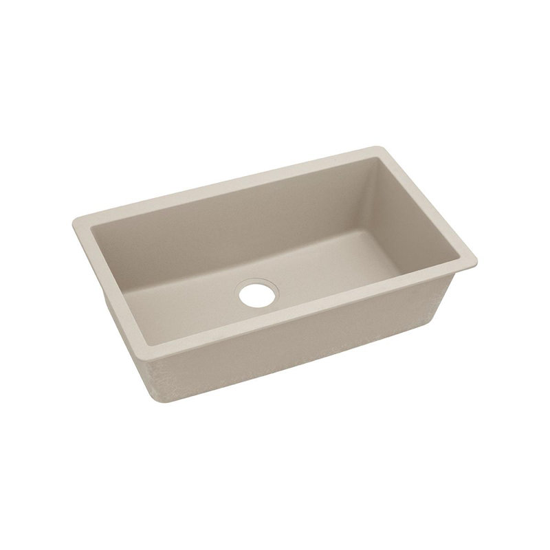 Quartz Classic 33" x 18-7/16" x 9-7/16" Undermount Kitchen Sink, Putty