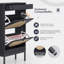 Range-chaussures avec 2 tiroirs rabattables, range-chaussures en rotin pour chaussures de sport et pantoufles, range-chaussures autoportant avec tablettes réglables-655848756