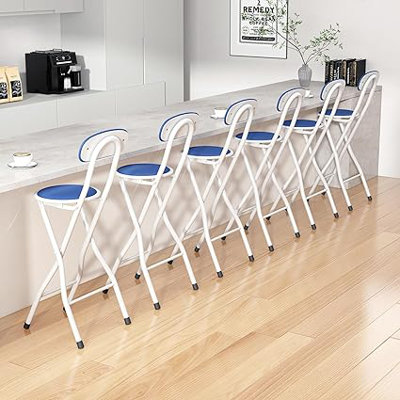 Upholstered Faux Leather Bar Stool