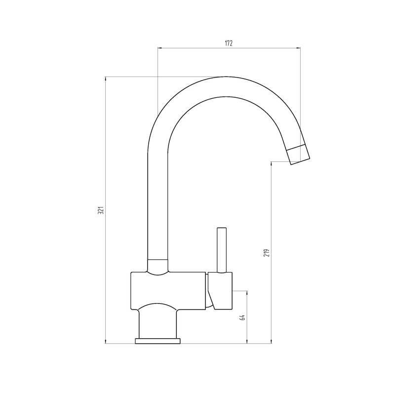 Belfry Kitchen Astoria Kitchen Faucet, Nickel/Citrus Green