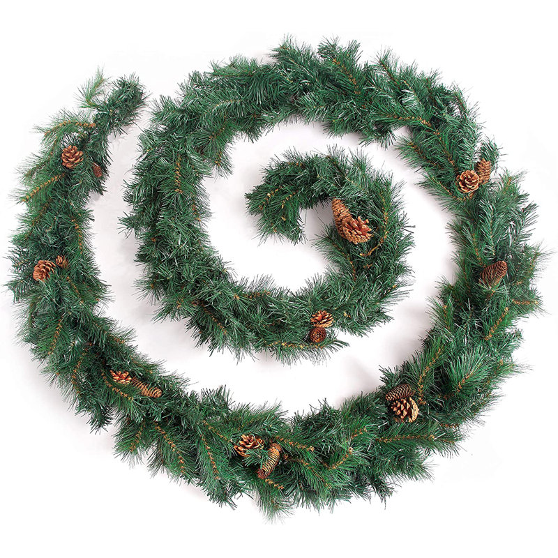 360cm Faux Pinecone Garland