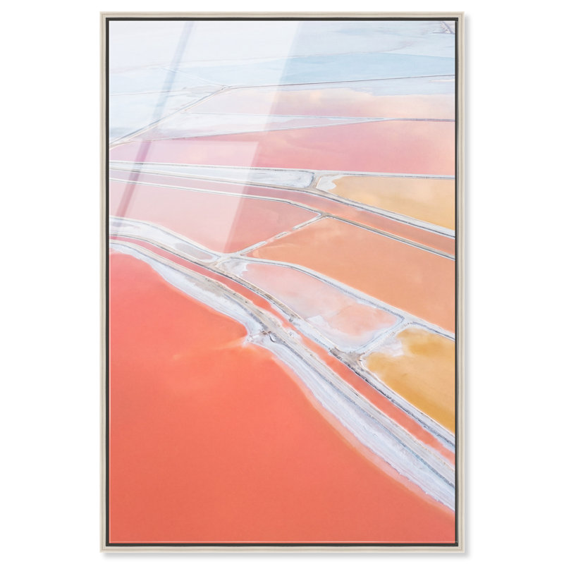 Coral Rivers High-Gloss Frameless Acrylic Glass Wall Art Abstract Print by Oliver Gal, Ready to Hang, 10 x 15, 37"H x 55"W