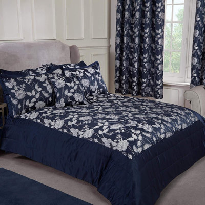 Esmond Polyester Floral Bedspread with Pillow Shams