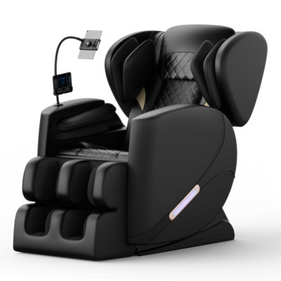 Faux Leather Heated Massage Chair, Full Body Zero Gravity Recliner With Bluetooth, Foot Rollers, Airbags, Arm Rest, 5 Modes, 6 Fixed Rollers -  Inbox Zero, 56B2716254AC458EAD0825CEC2C13871