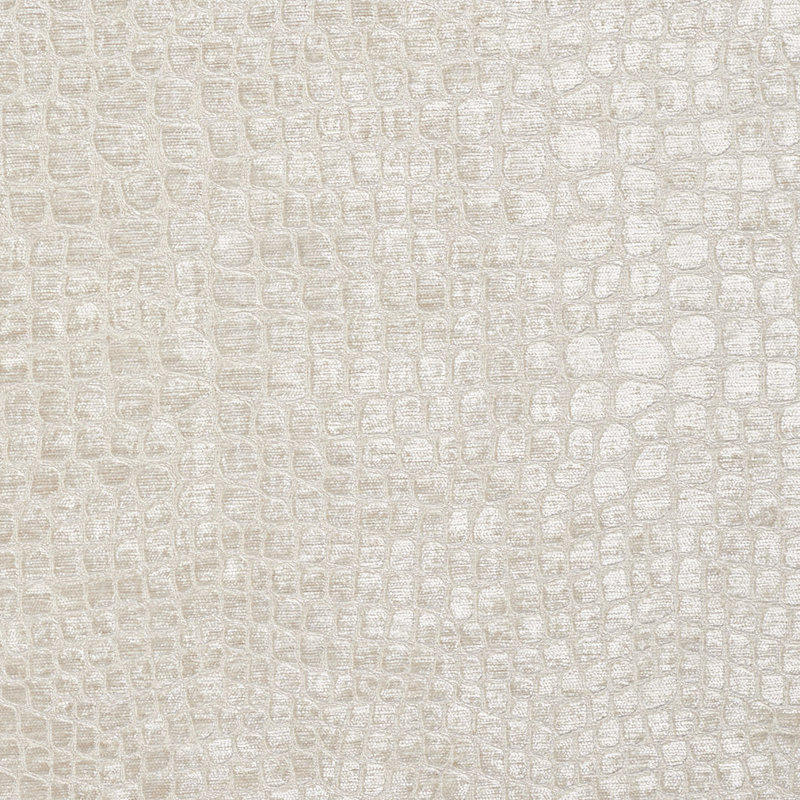 Tissu velours lime alligator, Ivoire