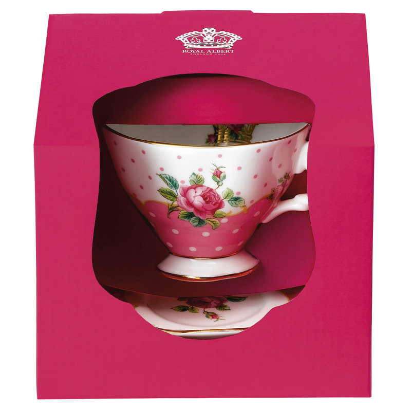Royal Albert, Cheeky Pink - Teacup & Saucer
