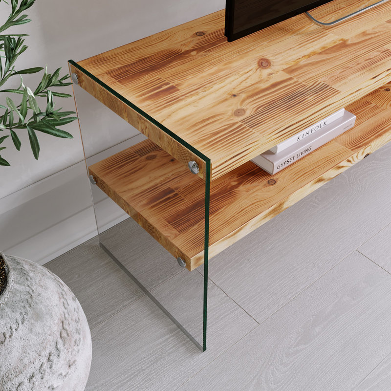 Aristes Unfinished TV Stand for TVs up to 50"