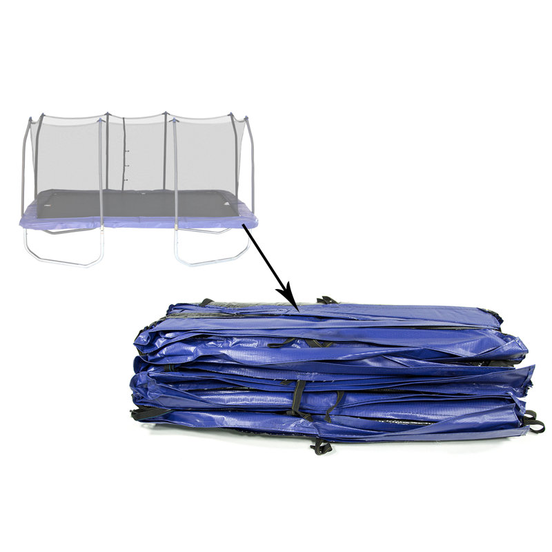 Skywalker Trampolines Pre-packaged 15x9 Rectangle Blue 2-Piece Spring ...