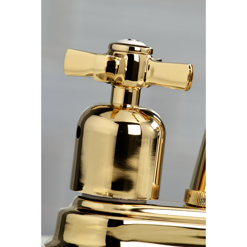 Kingston Brass Millennium Two-Handle 2-Hole Deck Mount Bar Faucet, Polished Brass