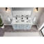 60" Solid Wood Sink Vanity  With 1' Artificial Stone Top-483886937