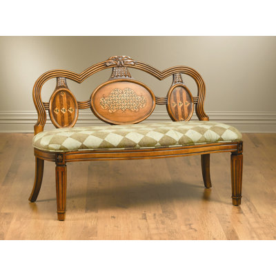 Cotton Upholstered Bench