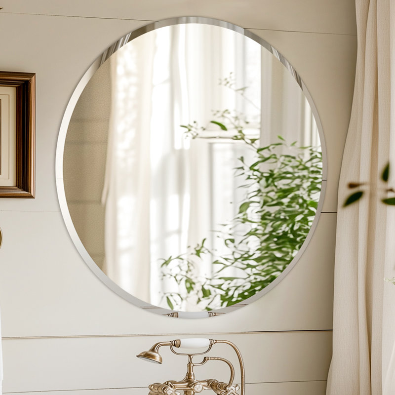 Miroir de salle de bain sans cadre, H 31,5 po x l 31,5 po