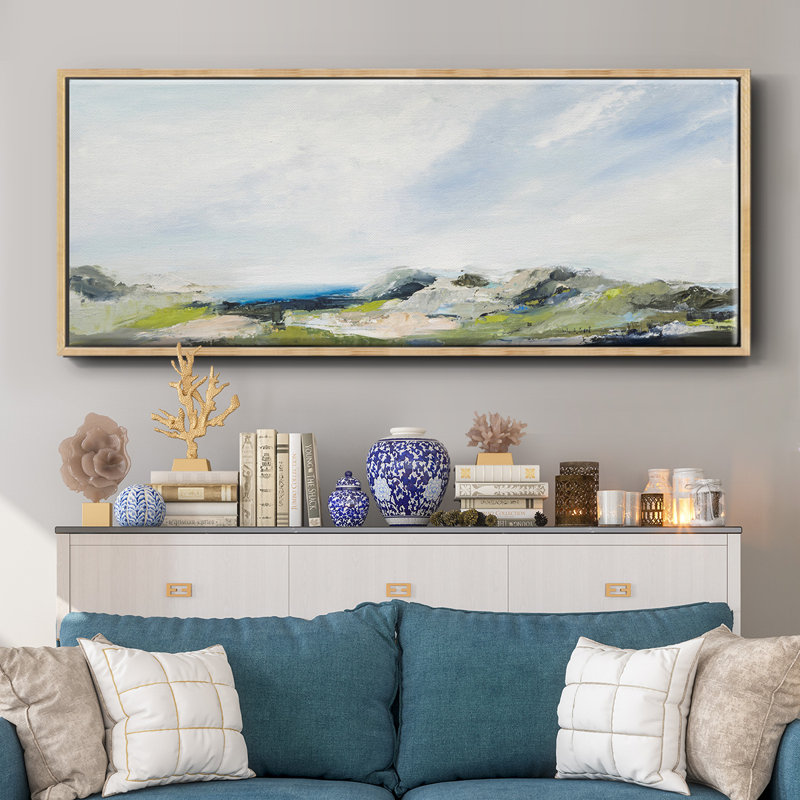 «The Earth Sings», toile encadrée, H 8 po x l 20 po x P 1,5 po, Naturel