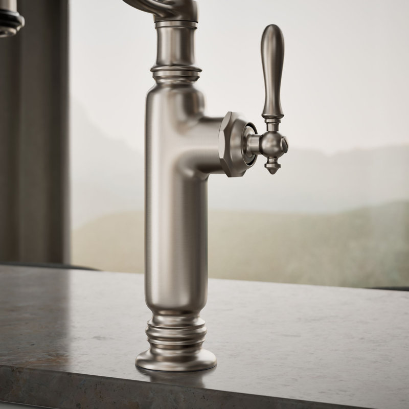 Kohler Tournant® Single Handle Semi-Professional Pre-Rinse Kitchen Faucet with Three-Function Pull Down Sprayer