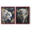 ANIMALS Series CXLVII - Reproduction encadrée de qualité supérieure - prête à être accrochée - aucun clou requis - aucun clou requis-369747403-369747406