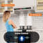 Hotte de cuisine sous-meuble de 76 cm (30 po), 4 vitesses, débit d'air de 900 pi³/min (25,5 m³/min), commandes vocales, gestuelles et tactiles, fonction mémoire, éclairage DEL