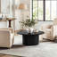 Charleily Solid Wood  Coffee Table Pedestal Round Sofa Side Table-2084153035-2084153038