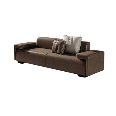 Leather Match Upholstered Bench