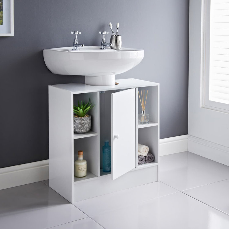 Destinyrose 60cm Single Bathroom Vanity Base Only in White