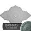 Médaillon de plafond à feuilles d'acanthe Endurathane Attica, diamètre extérieur 53 1/2 po x P 3 1/2 po (convient aux auvents jusqu'à 4 5/8 po), finition pierre spartiates peinte à la main-28580005