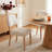 Coleson Upholstered Back Side Chair in Beige