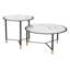 Tables basses Davis blanc et noir