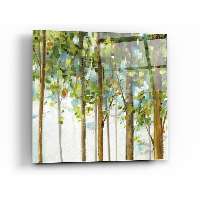 Art mural épique «Forest Study III» par Lisa Audit, art mural en verre acrylique, 24 po x 24 po