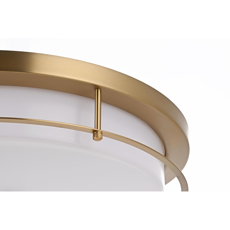 Ashok 20 inch LED Flush Mount, Satin Gold