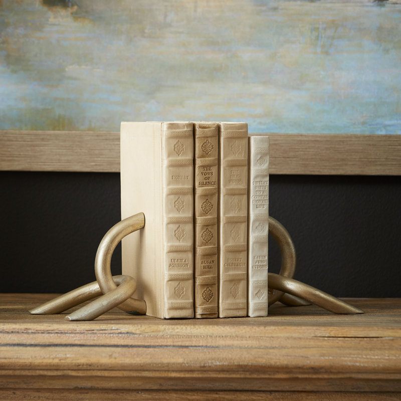 Serre-livres anti-dérapant goldie locks, Argent antique