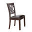 Chaise d'appoint brun foncé (ensemble de 2)