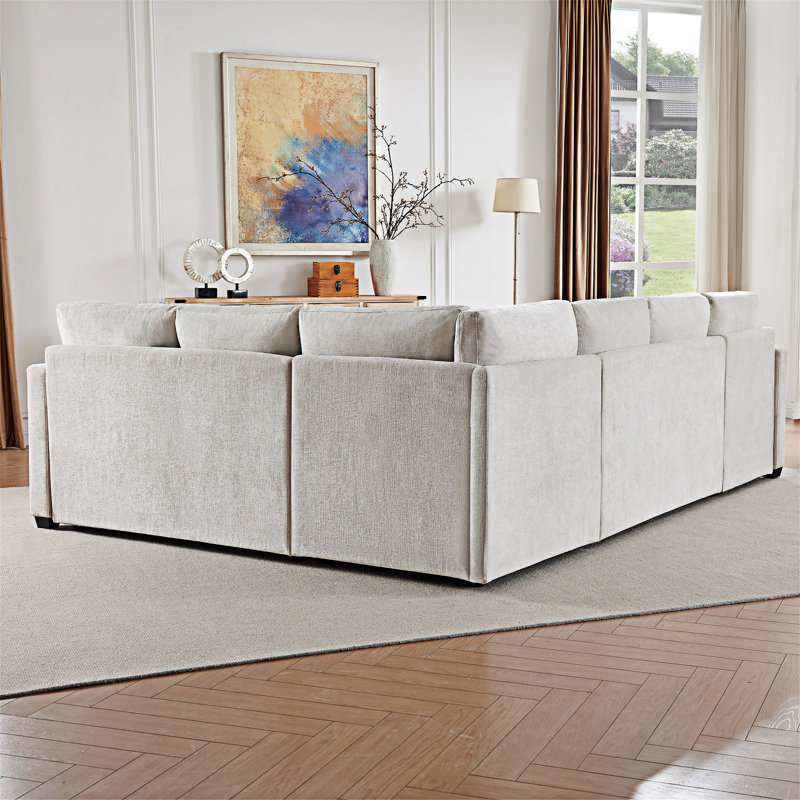 Modular Sectional Sleeper Sofa With Storage Ottomand