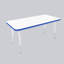 Table rectangulaire d'activités thermofusionnées avec pieds réglables et pivotants standard-113909078-113909081